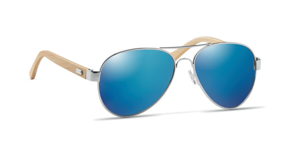 Lunettes de soleil en bambou Honiara - Bleu