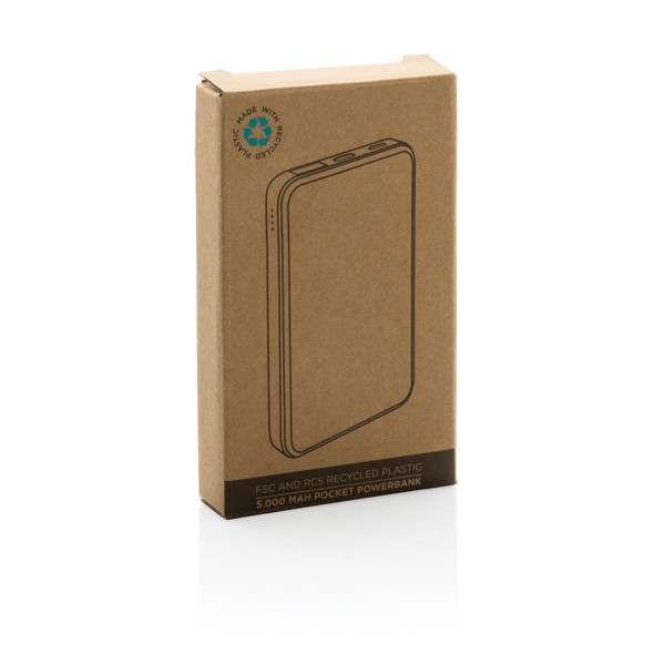 Xd Collection powerbank 5000 mAh, recikliran ABS