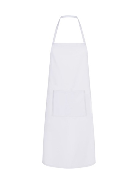 Basic Apron with Pocket - White