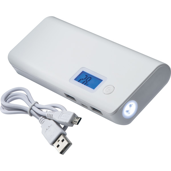 Power bank 10,000 mAH RUBEN - White