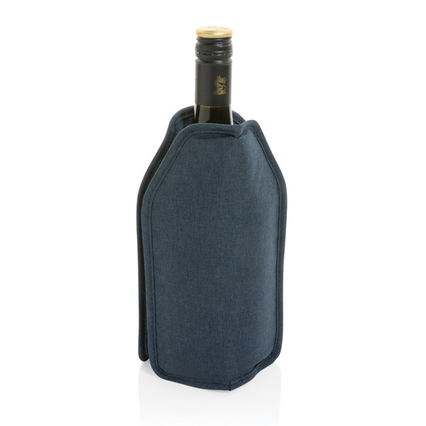 Housse réfrigérante à vin Vino en rPET AWARE™ - Bleu Marine