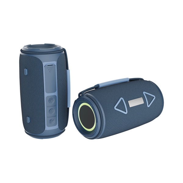 Enceinte 16W étanche IPX4 en plastique recyclé RCS Prisma - Bleu