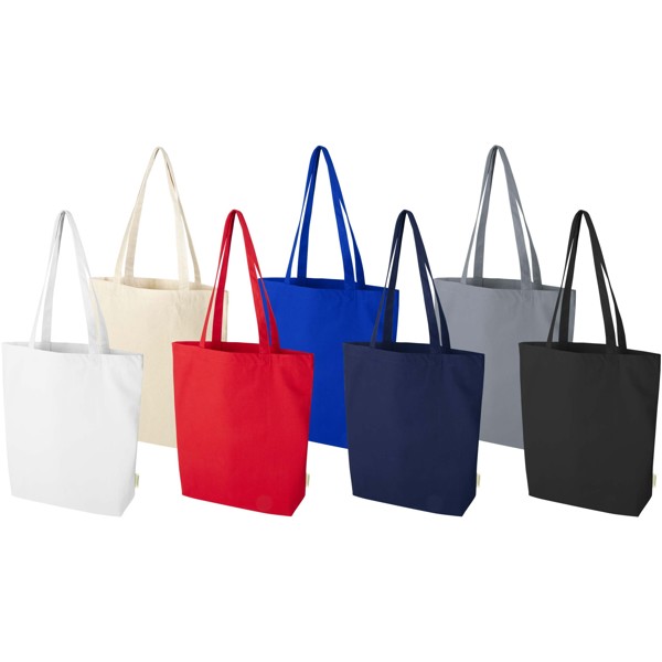 Sac shopping Odisha de 10 L bio certifié OCS 270 g/m² - Bleu royal