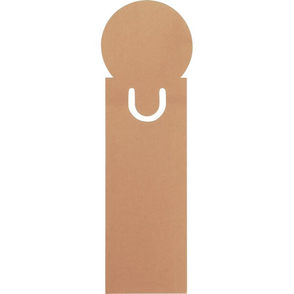 Memo holder, sticky notes, bookmark, notebook, ruler - brown