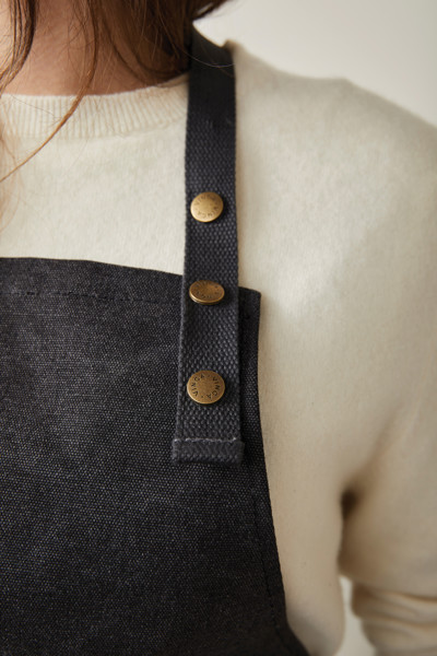 Vinga Tome apron, recycled canvas, 87% - Black