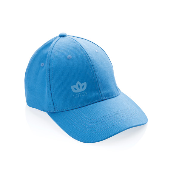 6 dílná kšiltovka Impact z 280g recyklované bavlny AWARE™ - Tranquil Blue