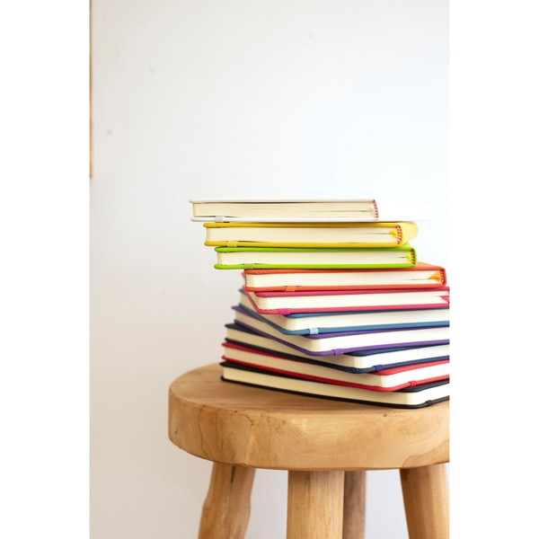 Notizbuch ca. A5 | Eugene - weiß