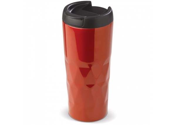 Thermo mug diamond pattern 450ml - Red