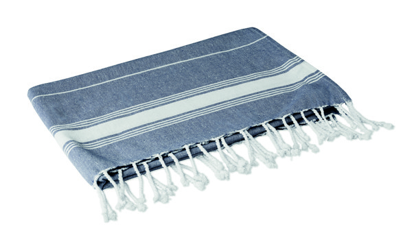 Toalha praia algodão Malibu - Azul