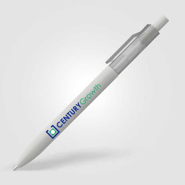 Nimbus rPET Translucent Clip Pen - Grey / 4 Color inkjet