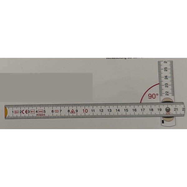 HERBST-SPECIAL bis 17.11.: Hultafors Schweden-Blockmeter 4000+ Zollstock 2 m mit 90°-Funktion – inkl. Druck beidseitig