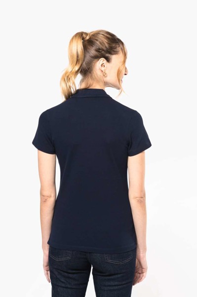 Ladies' Short-Sleeved Supima® Polo Shirt - White / XL
