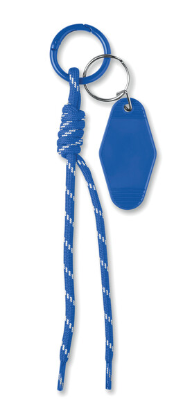 Brelok pleciony z tagiem Keybraid - Niebieski