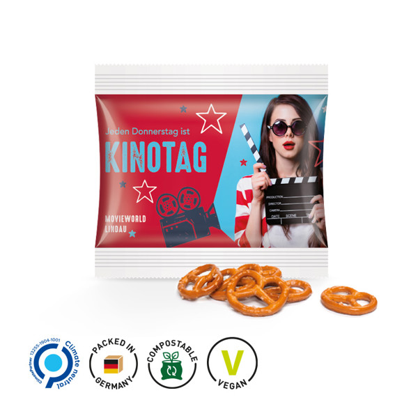 Snack Miditüte, Weiß / Knabber Mix, 10 G / 10G / Folie, Weiß