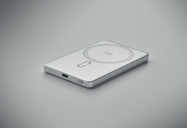 Magnetic powerbank 5000mAh 15W Core - Matt Silver