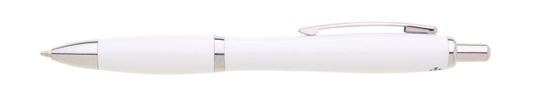 Osta ballpoint pen, chrome details, blue refill - White