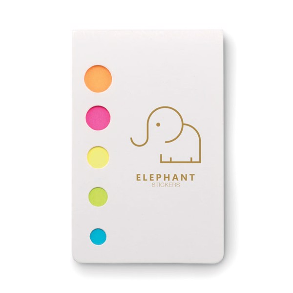 Memosticky markers pad, recycled paper - White