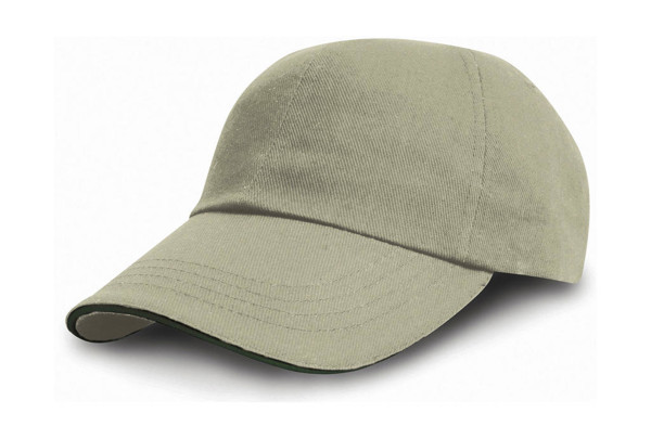 Heavy Cotton Drill Cap - Black / Red / ONE SIZE