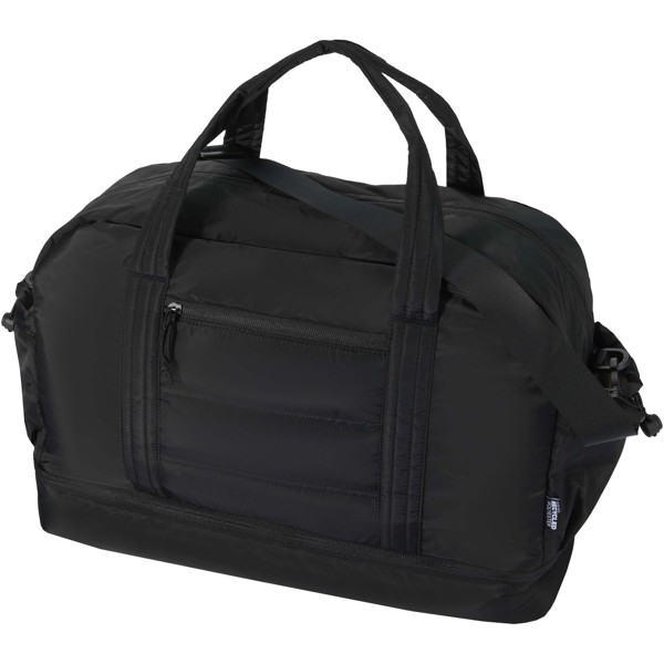 Puffer GRS recycled duffel bag with insulated bottom 30L - Black