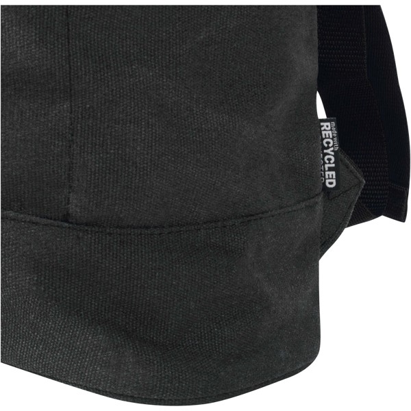 Recanvas 14” GRS recycelter Rolltop-Rucksack 16L - schwarz