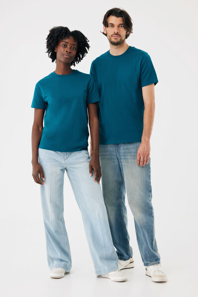 Lehké tričko IQONIQ Sierra z recykl. bavlny - Dark Teal / XS