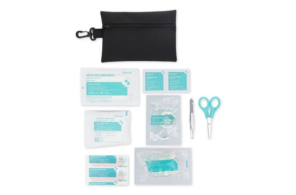 Trousse de premiers secours 14 pièces Rora - Noir