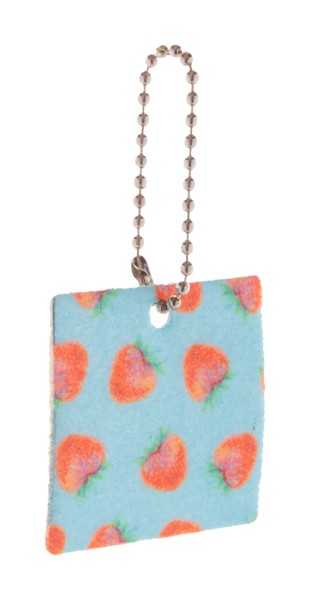 Custom Keyring Felty, Square - White
