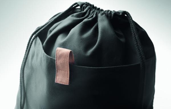 Saco  algodão reciclado Panda Bag - Preto
