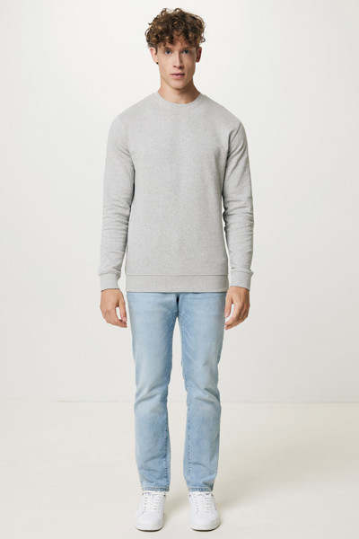 Lehká mikina Iqoniq Etosha z recykl. bavlny - Light Heather Grey / 5XL