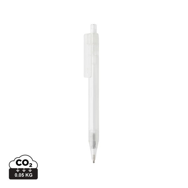 GRS RPET X8 transparent pen - White