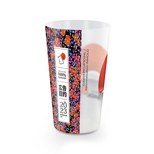 30 cl stackable plastic cup - Commande / Translucide