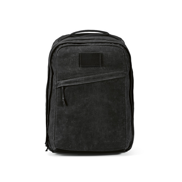 Cape Town backpack, 27L recycled cotton - Black