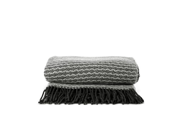 Sagaform Ulli Couverture 100% laine de Nouvelle-Zélande - Gris