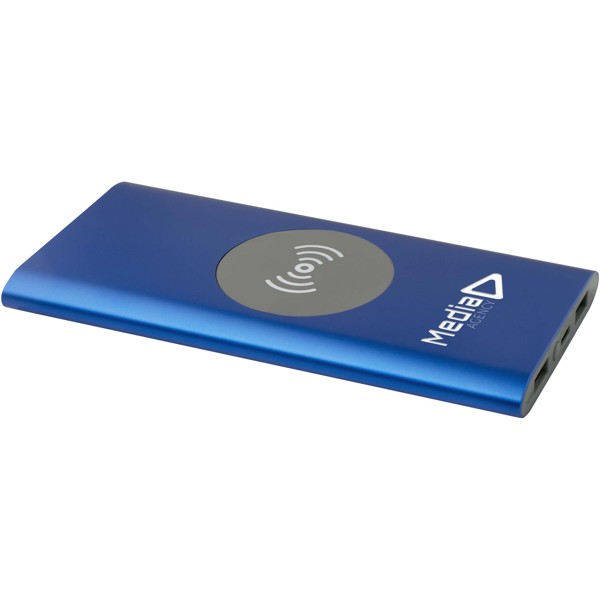 Batterie de secours sans fil en aluminium recyclé Juice type-C de 8 000 mAh - Bleu royal