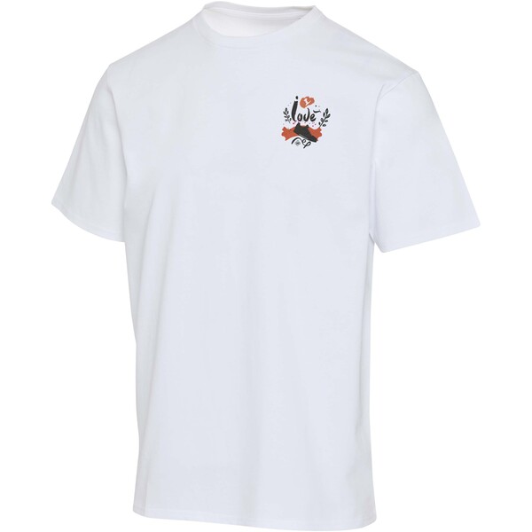 Lucas 260 g/m2 unisex OCS organisch oversized T-shirt - Wit / 3XS