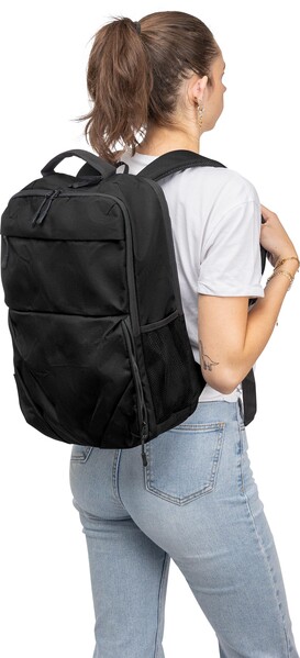 rPET (300D) polyester Ocean Bound backpack Tova - black
