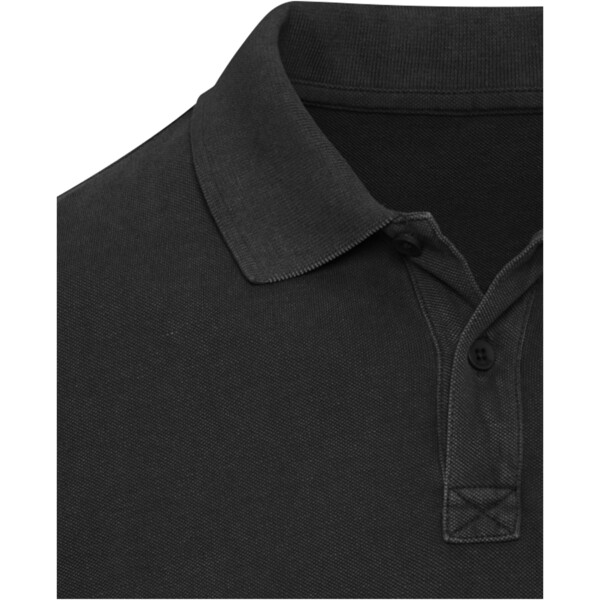 Calgary 200 g/m2 gewassen herenpolo - Zwart / 3XL