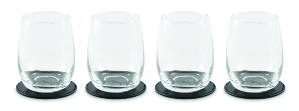 Set of 4 PU coasters Posa Set
