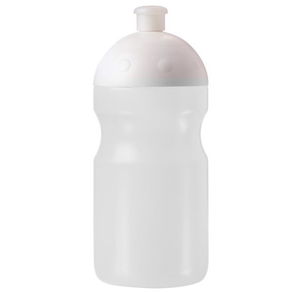 Trinkflasche "Fitness" 0,5 L Mit Saugverschluss - Weiss