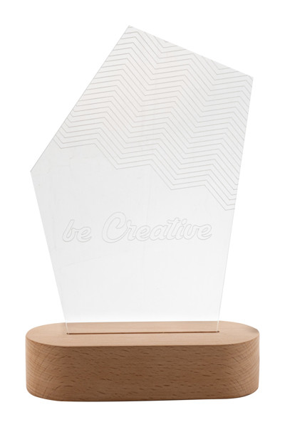 Led Light Trophy Woodify, Pentagon