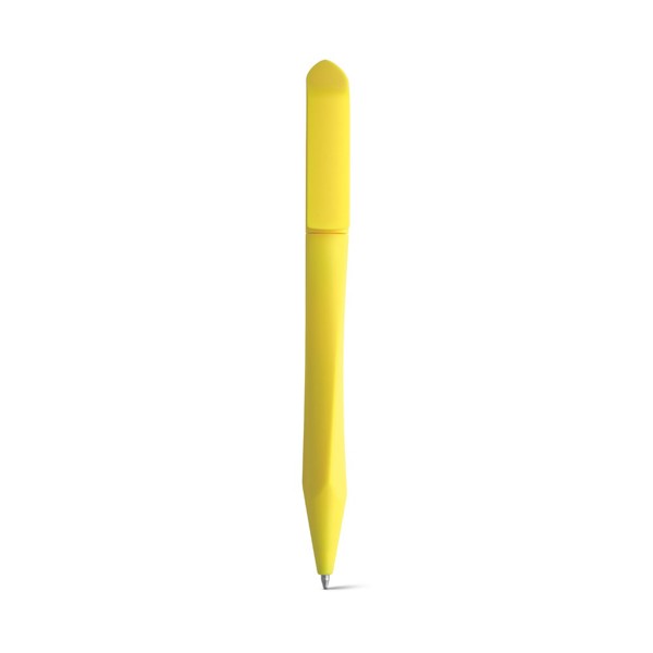 BOOP. Kuličkové pero s klipem a otočným mechanismem - Žlutá