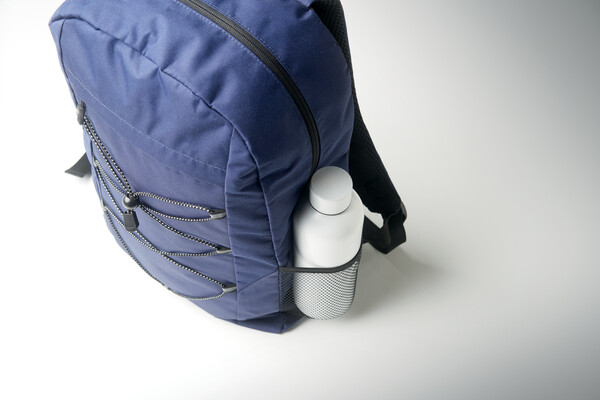 Zaino in poliestere 600D RPET Hige - Blu