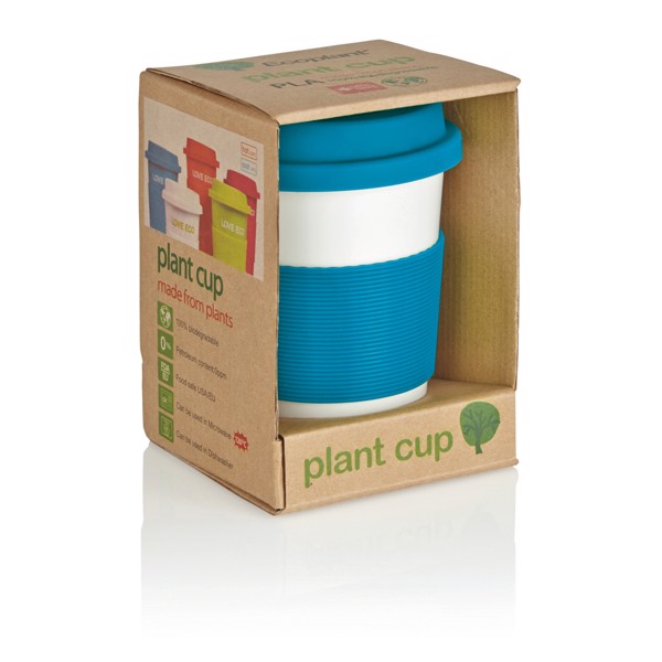 PLA coffee cup - Blue / White