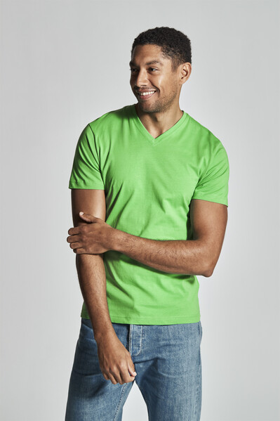Cottover Gots T-shirt V-neck Man white L