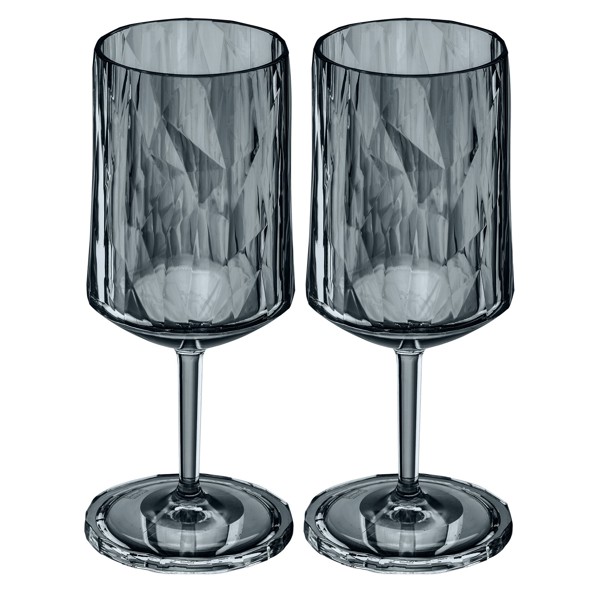 Cocktail glass set of 2 SUPERGLAS CLUB No. 4 - Transparent Gray