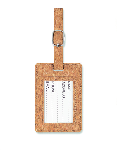 Cork luggage tag Coco