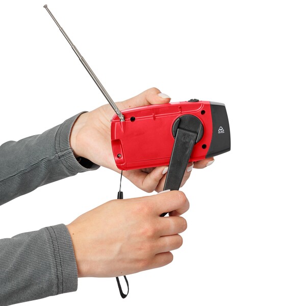 Emergency radio Solan - red