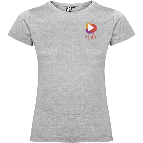 T-shirt a maniche corte da donna Jamaica - Grigio mélange / S