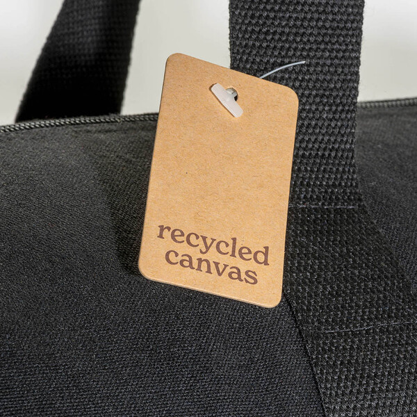 280 G/M2 Recycled Cotton Sports/Travel Duffle Bag - Black