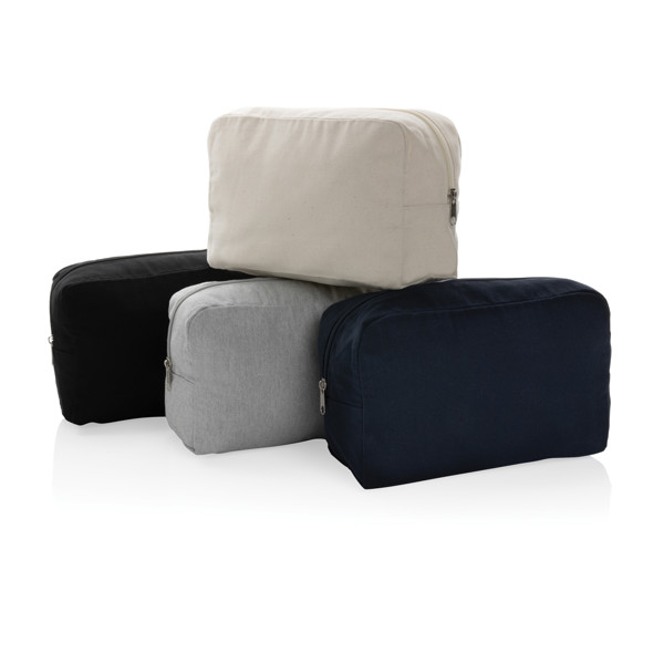 Impact Aware toiletry bag, recycled canvas 285 gsm - Grey